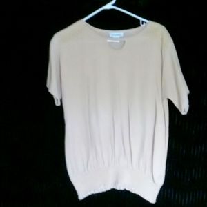 Beige 100% cotton woman's blouse